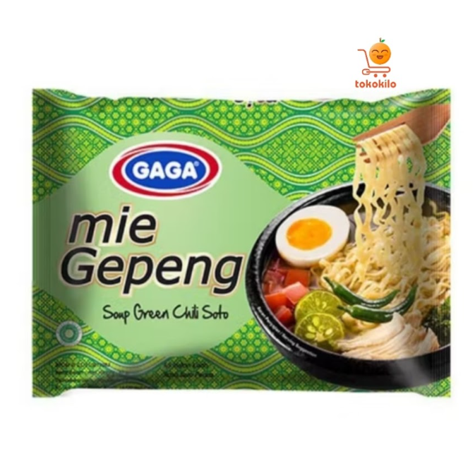 Mie Gaga Kuah Soto Cabe Hijau