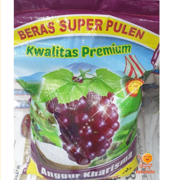 Beras Super Pulen Anggur Kharisma – Kualitas Premium 5kg,10kg,25kg