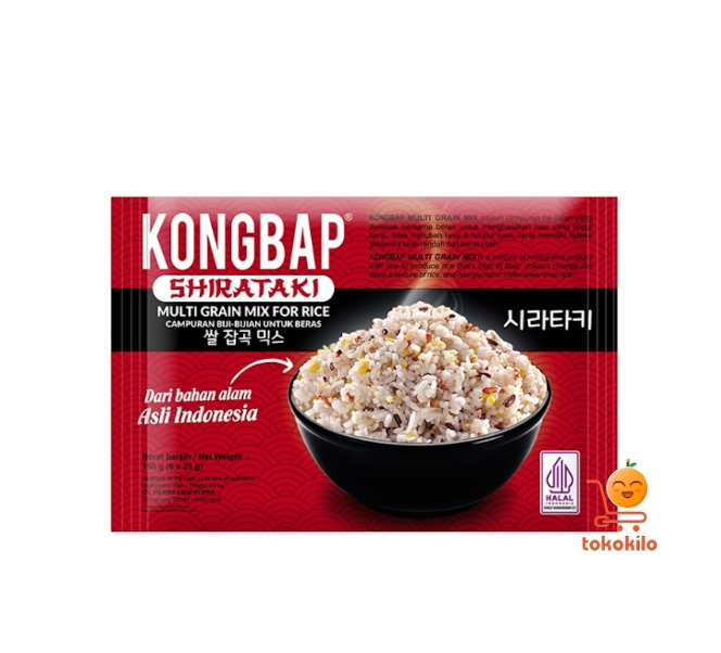 Beras Kongbap Multiqgrain Shirataki 6x25 gr
