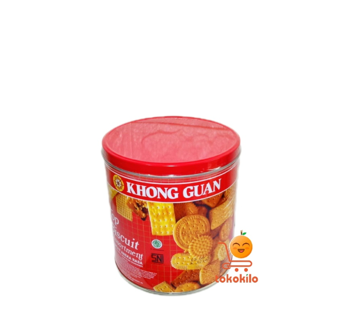 Khong Guan Top Biscuit Assortment Merah Family Kaleng 650gr