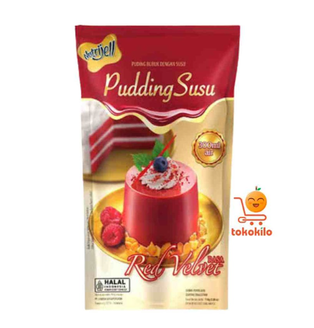Nutrijell Pudding Susu Rasa Red Velvet 110g
