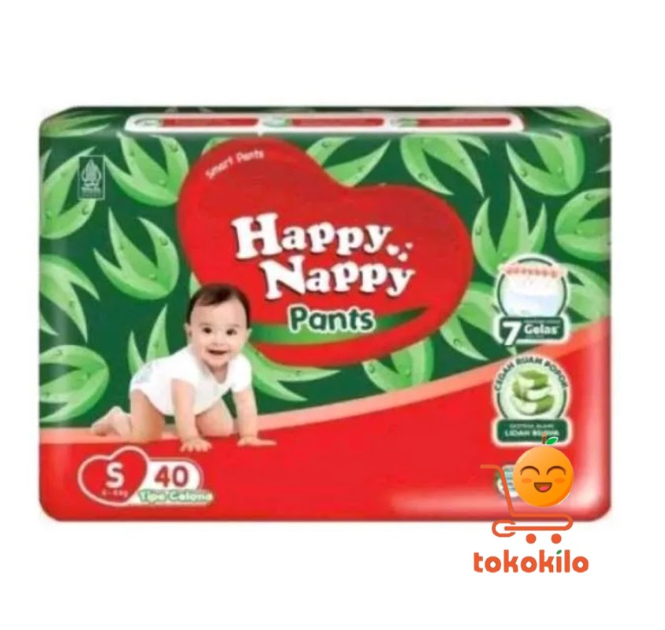 Popok Happy Nappy Pants ini untuk bayi ukuran S
