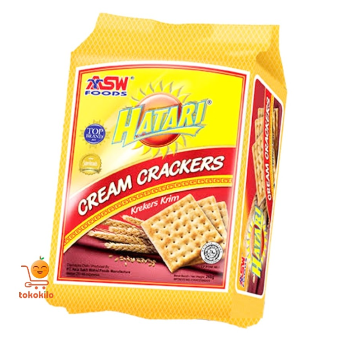 Hatari Tawar Roti Cream Crackers malkist  245gr
