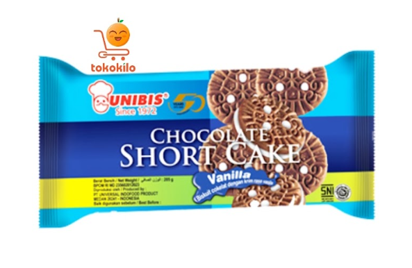 Unibis Chocolate Short Cake Vanilla 192gr