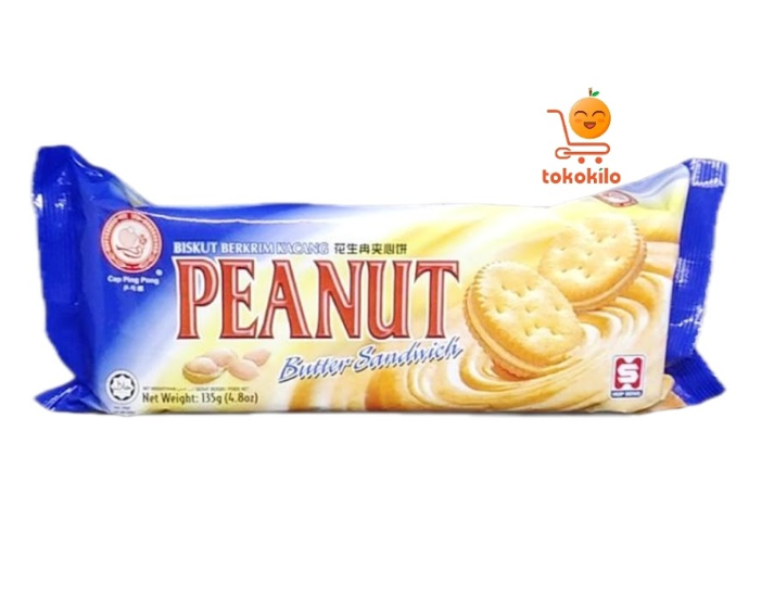 Peanut Butter Sandwich Biskut hup seng, 135 gr