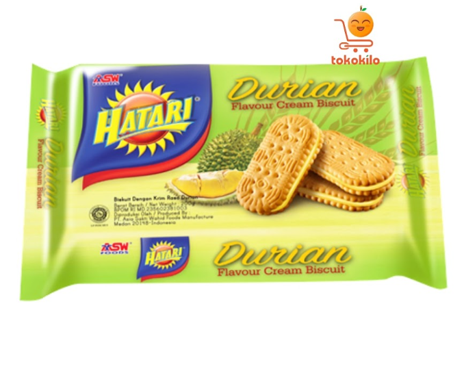 Hatari Durian  Cream Biscuit, 190 gr