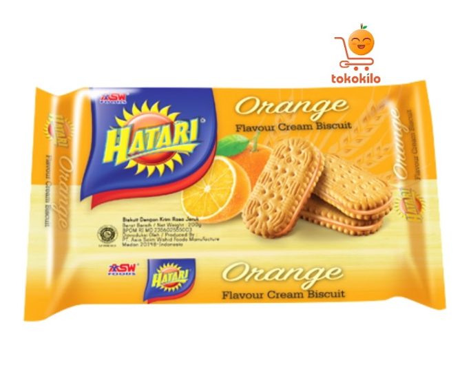 Hatari Orange  Cream Biscuit, 190 gr