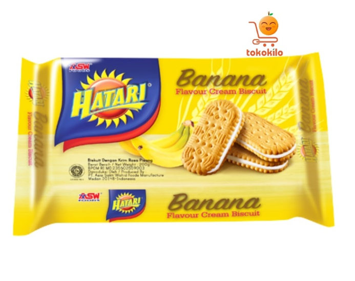 Hatari Banana  Cream Biscuit, 190 gr