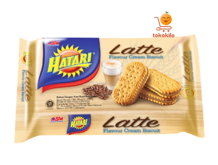 Hatari Latte  Kopi Susu  Cream Biscuit 190gr
