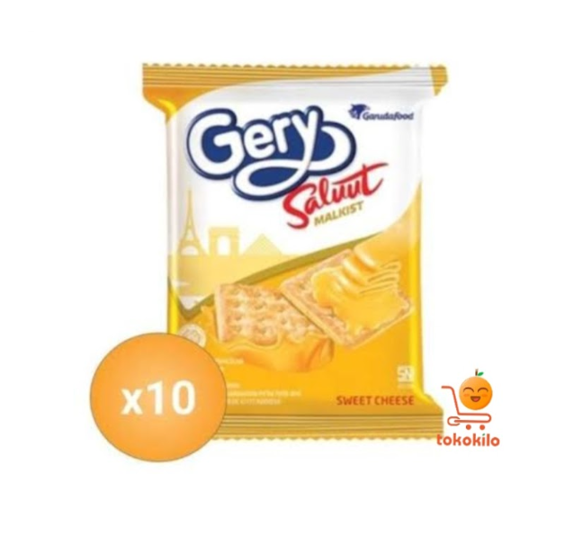 Gery Saluut Malkist Keju 18g (1Pack X 10 pcs)