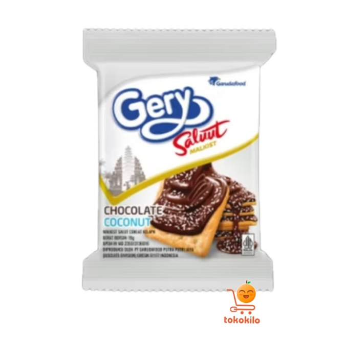Gery Saluut Malkist Coklat Kelapa 19gr (1 Pack X 10 pcs)