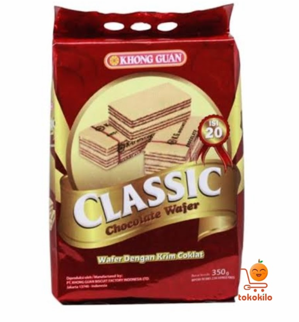 Khong Guan Classic Chocolate Wafer 350gr 