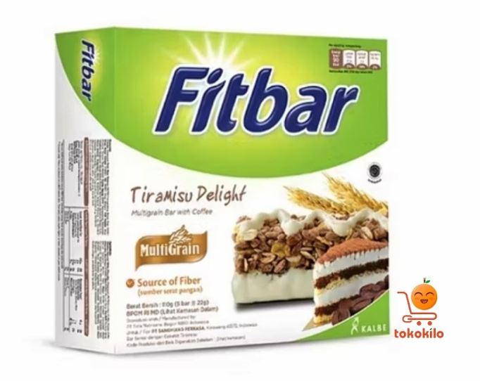 Fitbar Tiramisu Delight 5 X 20gr 100gr