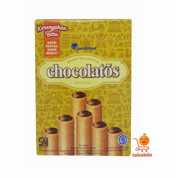 Chocolatos Wafer Roll (1 Box X 24pcs) 6,5gr