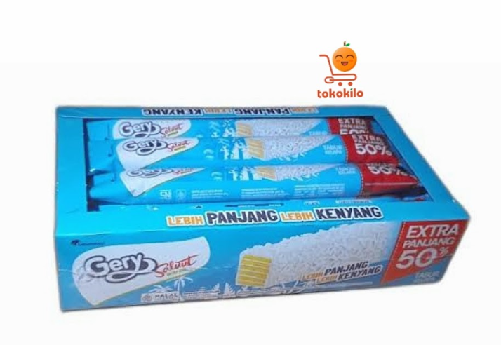 Gery Saluut Wafer Putih Tabur Kelapa coconut 20g (Isi 12 pcs)
