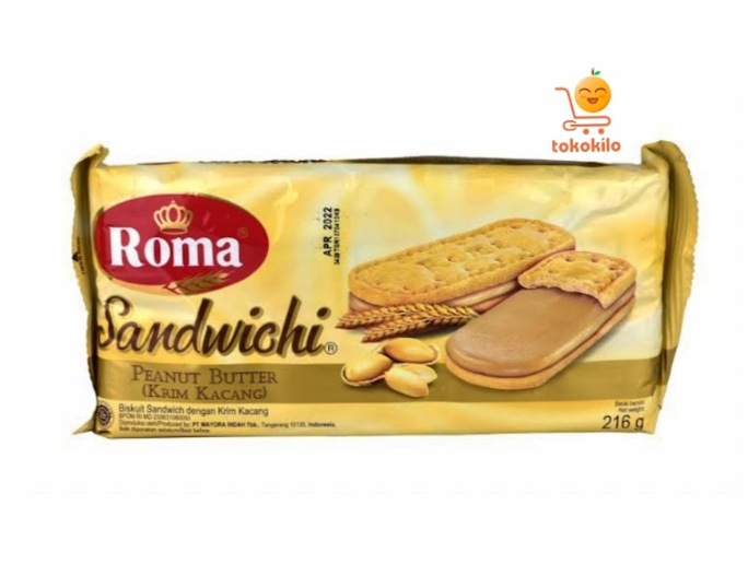 Roma Sandwichi Peanut Butter (Krim Kacang) 157gr