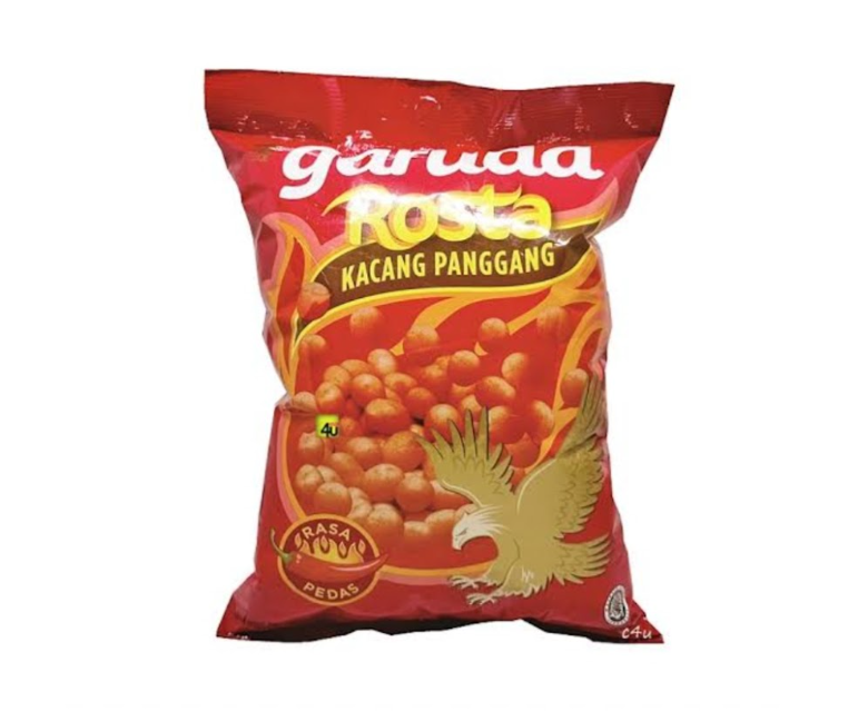Garuda Rosta Kacang Panggang Rasa Pedas 11gr, 90gr