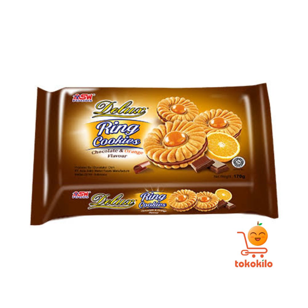Delux Ring Cookies Chocolate & Orange 300gr