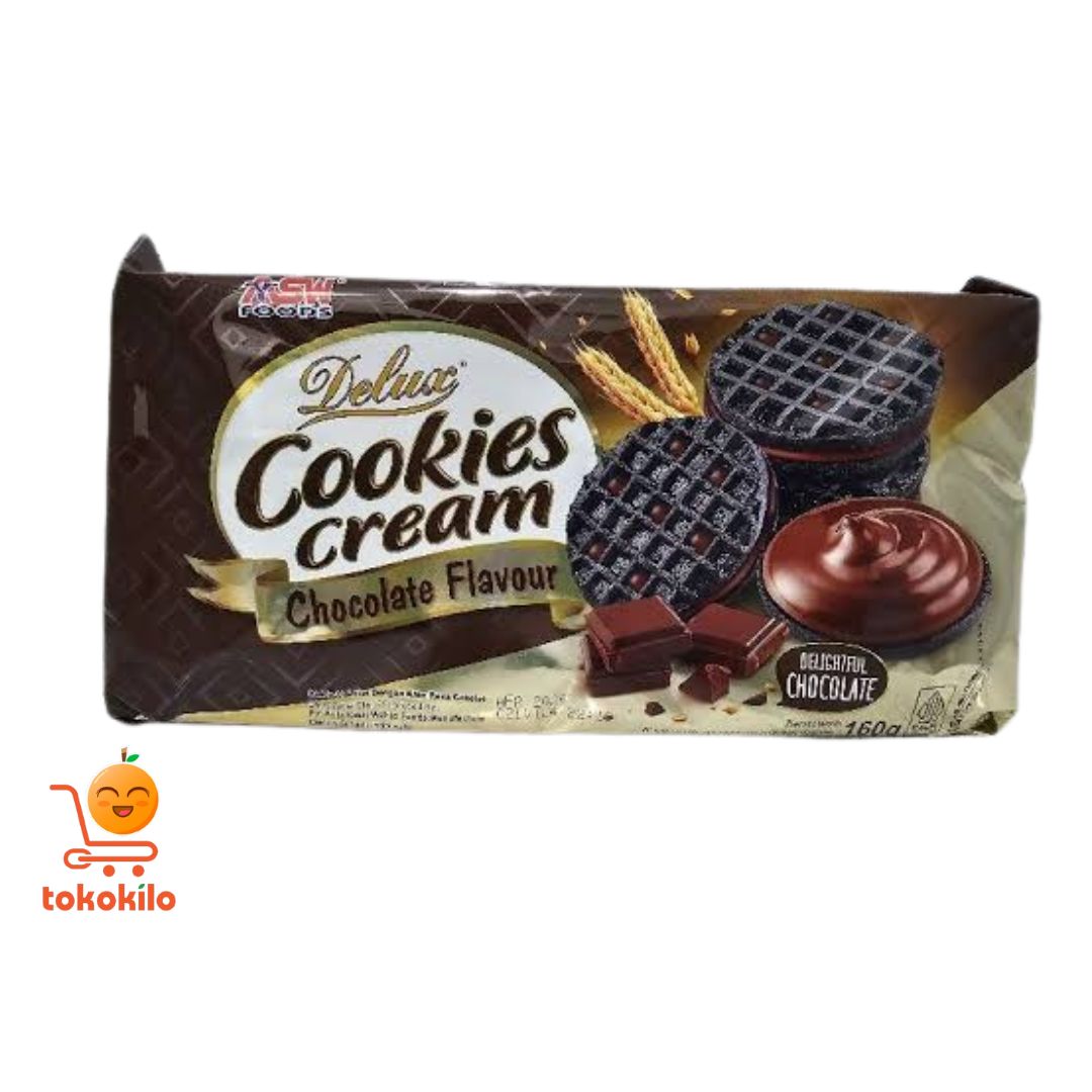 Delux Cookies Cream Chocolate 160gr