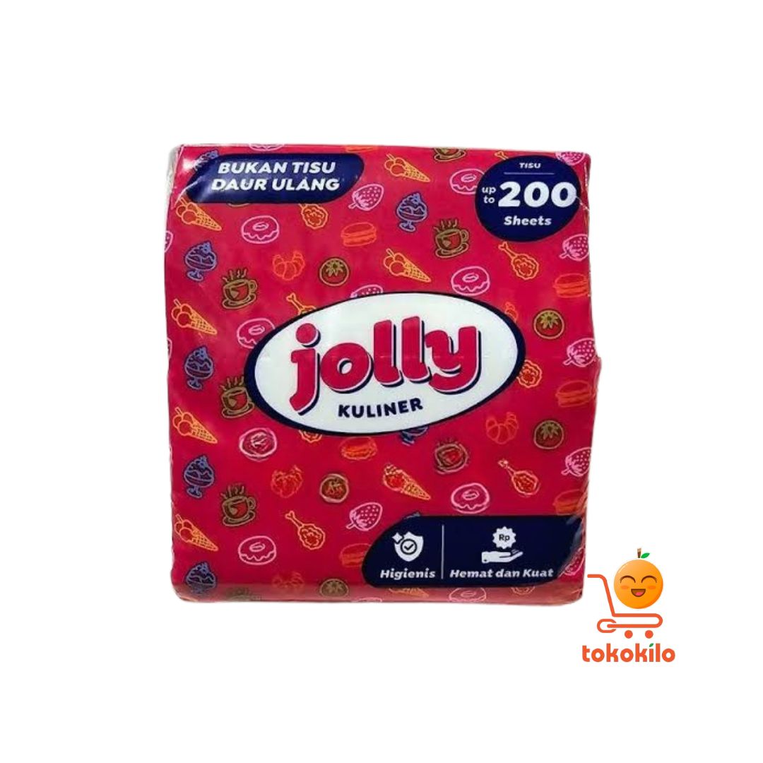 Tisu Jolly Kuliner Pop Up Multi  200 Lembar (1 Pack X 10 Pcs)