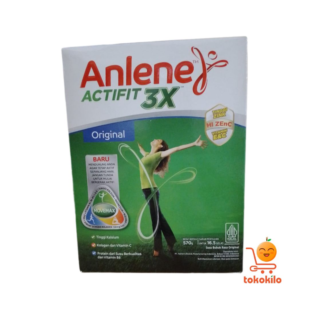 Anlene Actifit 3X Plain Vanilla Coklat 230gr ,570gr