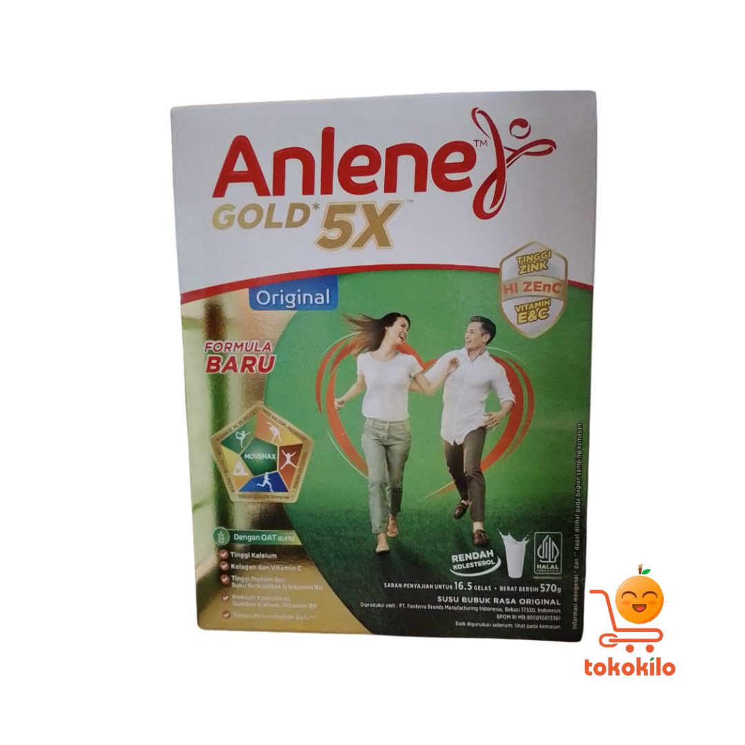 Susu Anlene Gold 5X Rasa Original, Coklat, Vanilla 170gr, 230gr, 570gr, 850gr 