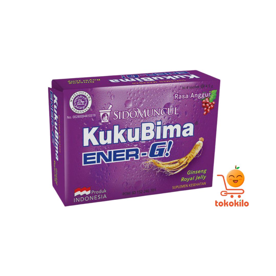 Kuku Bima Ener-G! Rasa Anggur 6pcs × 4,5gr
