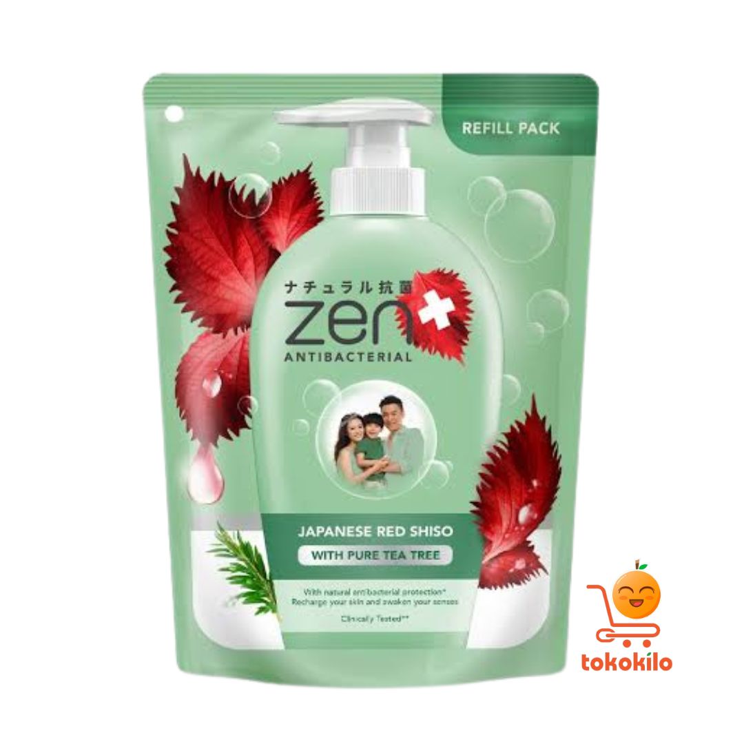 Zen Antibacterial Sabun Mandi Japanese Red Shiso 400ml