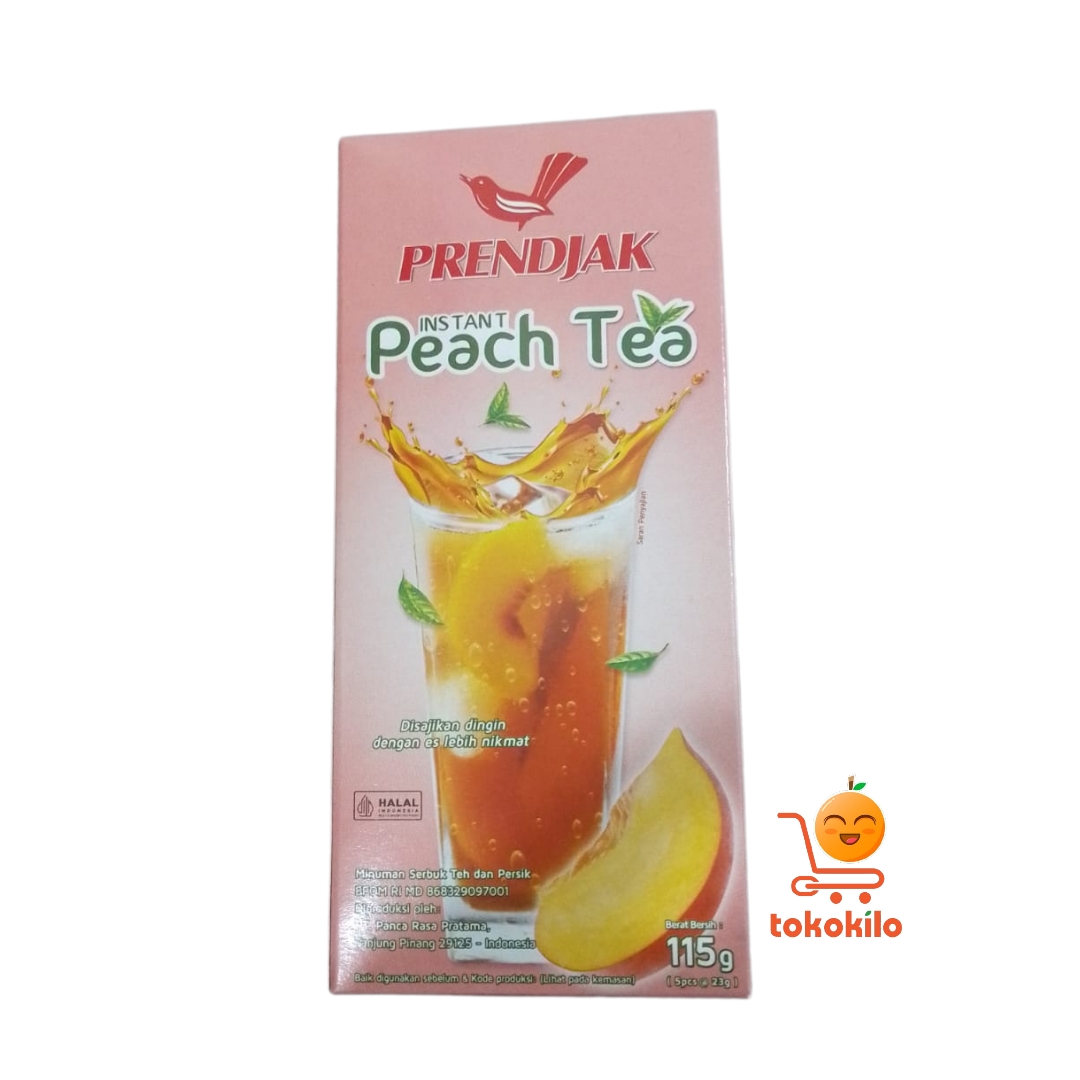 Prendjak Teh Instan Peach Tea 115gr (5 Pcs X 23g)