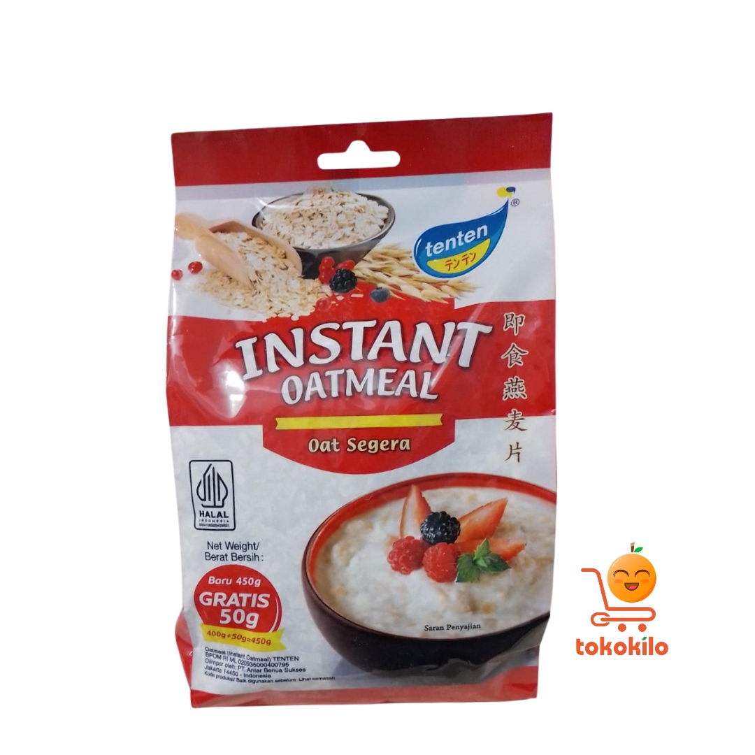 Tenten Instant Oatmeal 400gr, 800gr