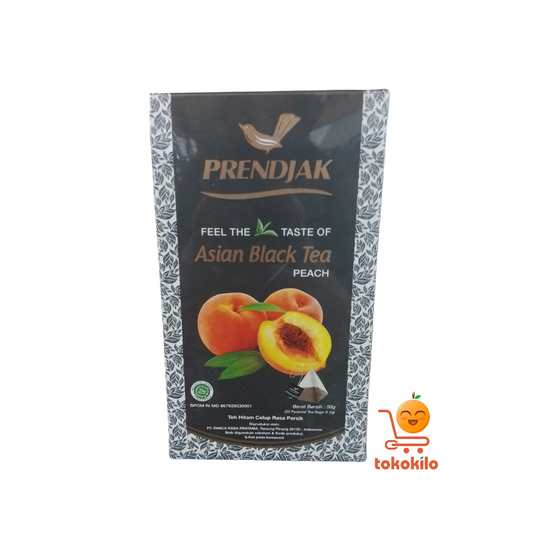 Prendjak Teh Hitam Persik, Mawar Vanilla 25 pcs 50gr
