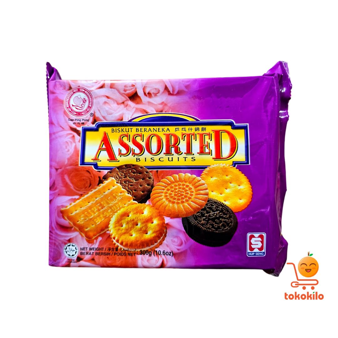 Biskuit Assorted Hup Seng Cap Ping Pong 300