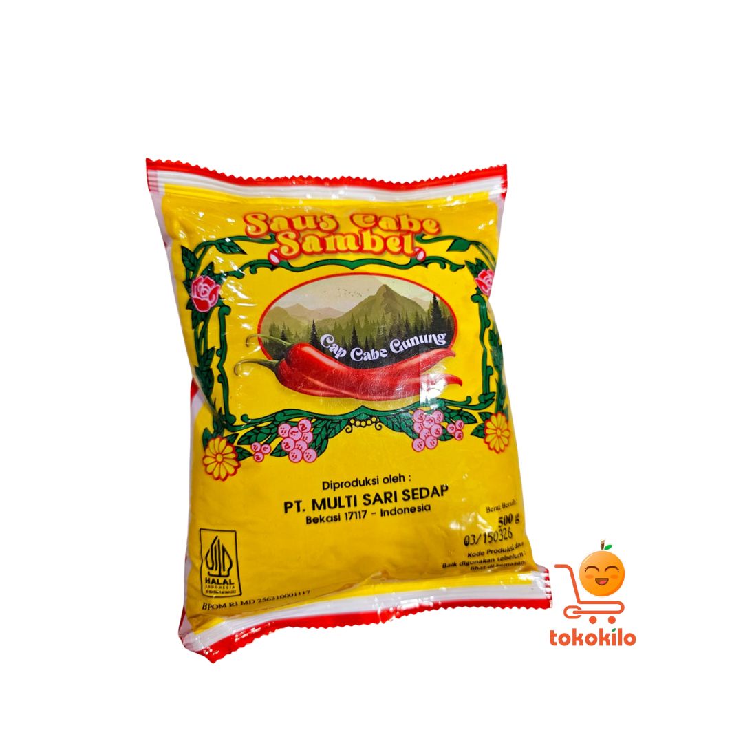 Saus Cabe Sambal Cap Cabe Gunung 500gr