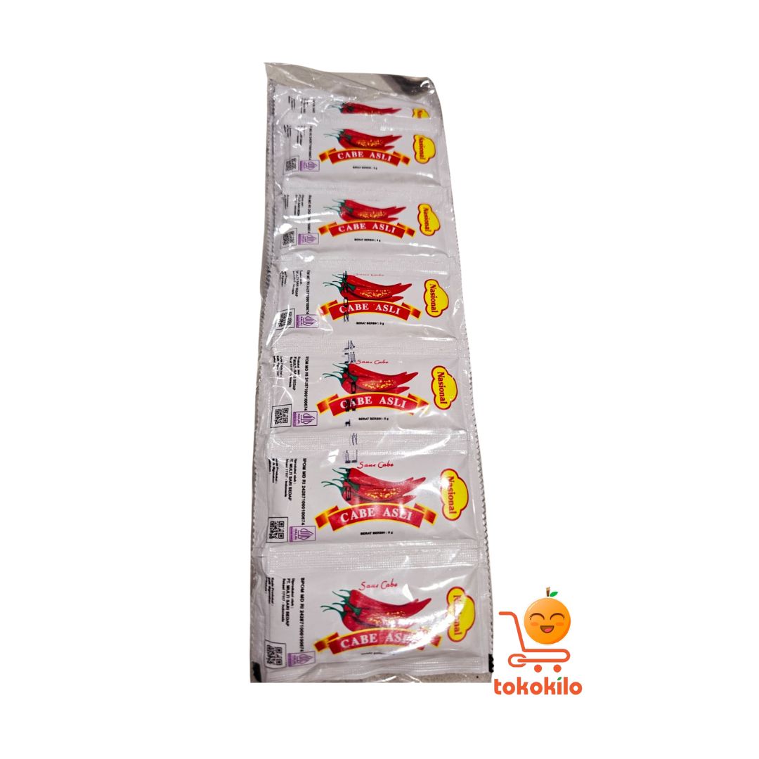 Saus Sambal Nasional Sachet 9gr (1 Pack X 24pcs)