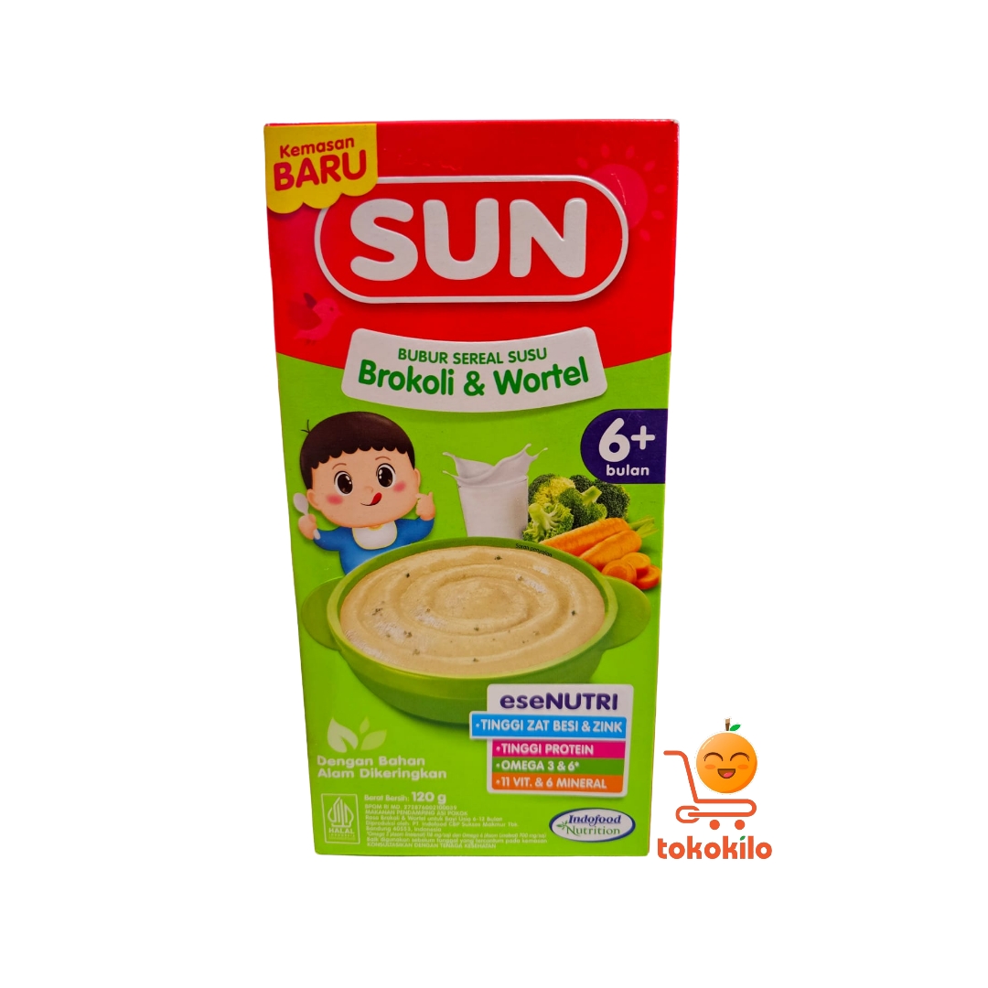 SUN Bubur Sereal Susu Brokoli & Wortel 6 Bulan+ 120gr