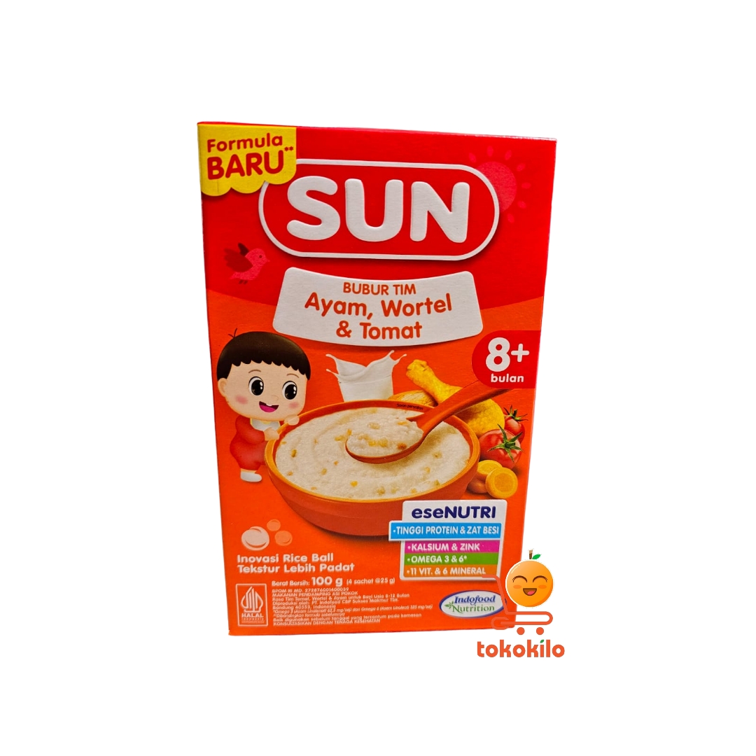 SUN Bubur TIM Ayam,Wortel & Tomat 8m+ 100 gr 