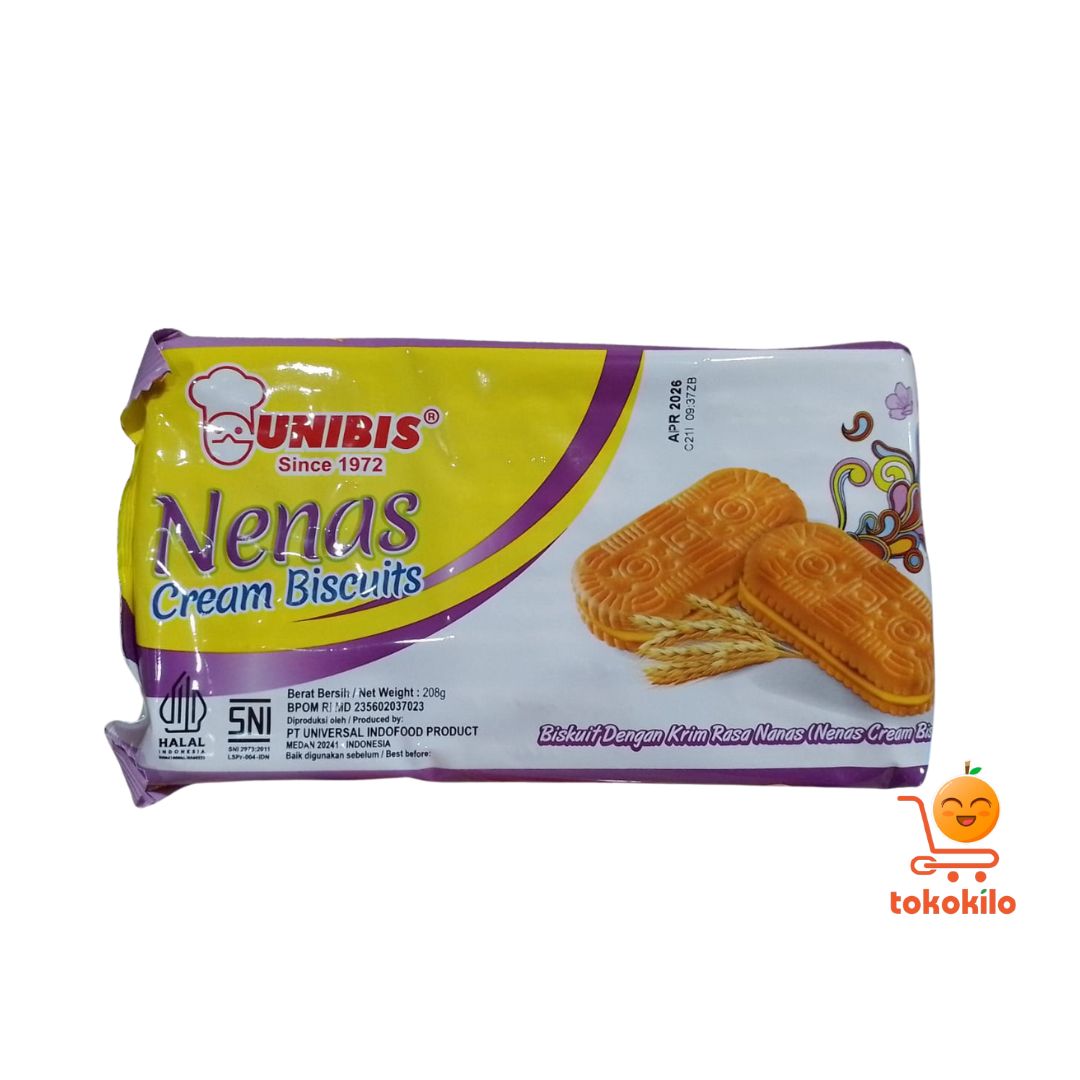  Unibis Nenas krim Biskuit  208gr