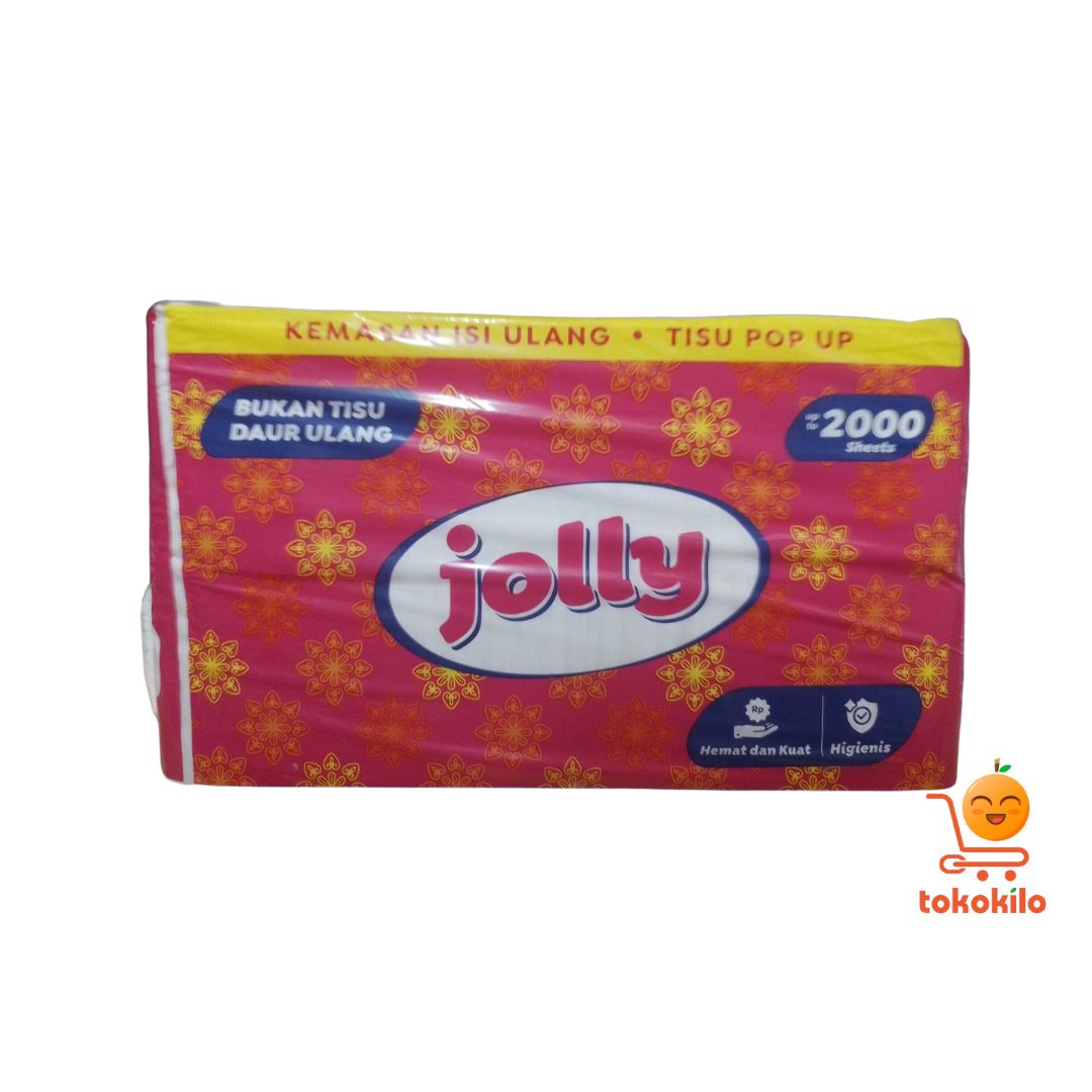 Tissue Jolly Facial Kiloan Potong 2  Pop Up 2000 Sheets
