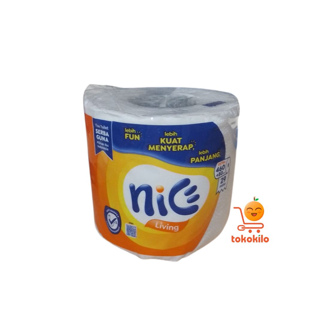Tisu Toilet Nice Living 1 ROLL 460+50 Helai