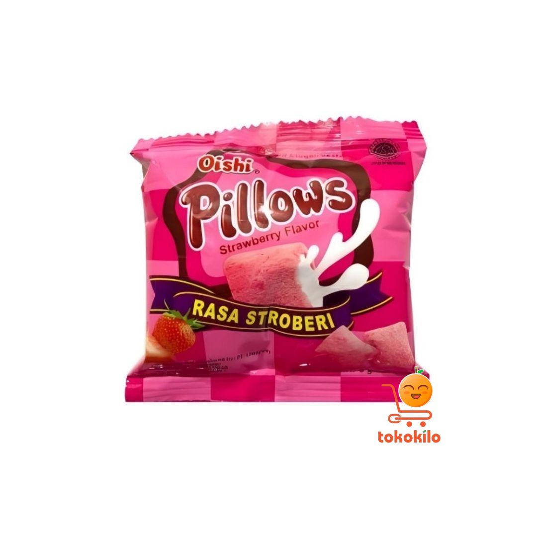 Oishi Pillows Rasa Stroberi 12gr (1 Bal X 22pcs)