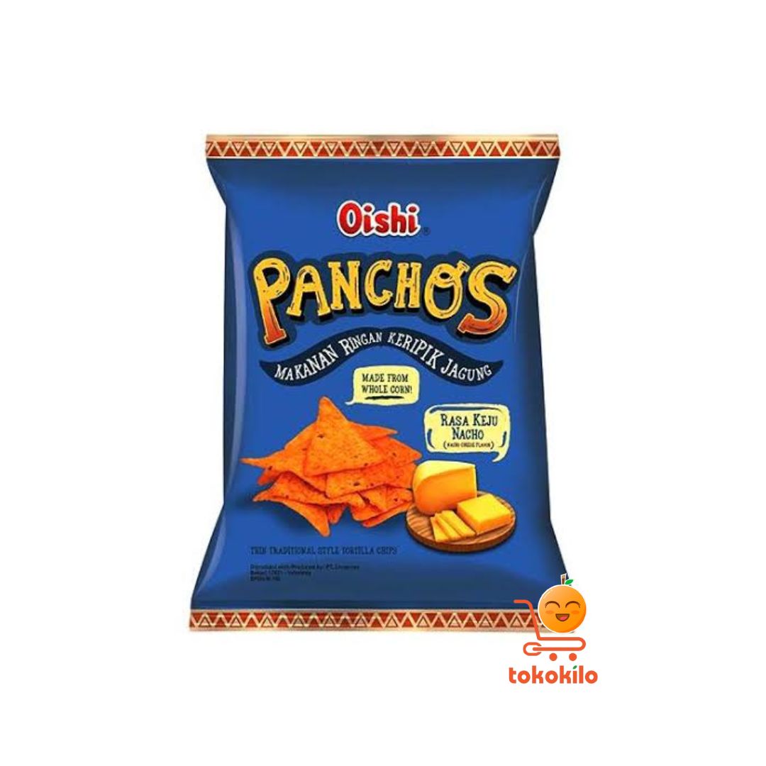 Oishi Pancho's Keripik Jagung Rasa Keju Nacho 140gr