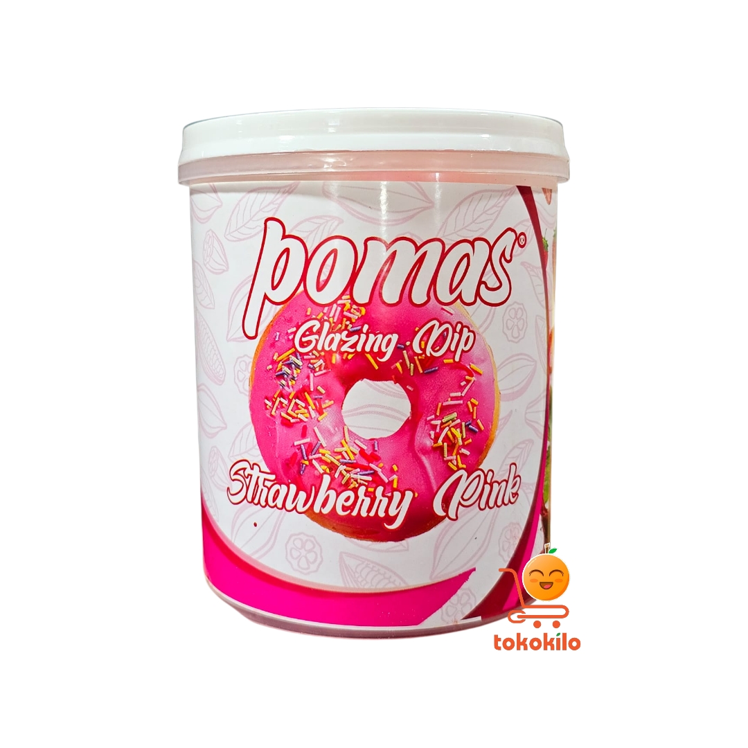 Pomas Glaze Dip Rasa Strawberry Pink Selai 1kg
