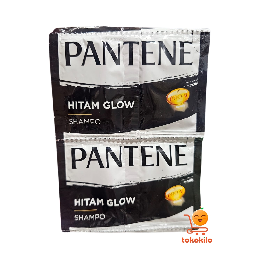 Pantene Hitam Glow Shampoo Sachet 10ml X 12sachet