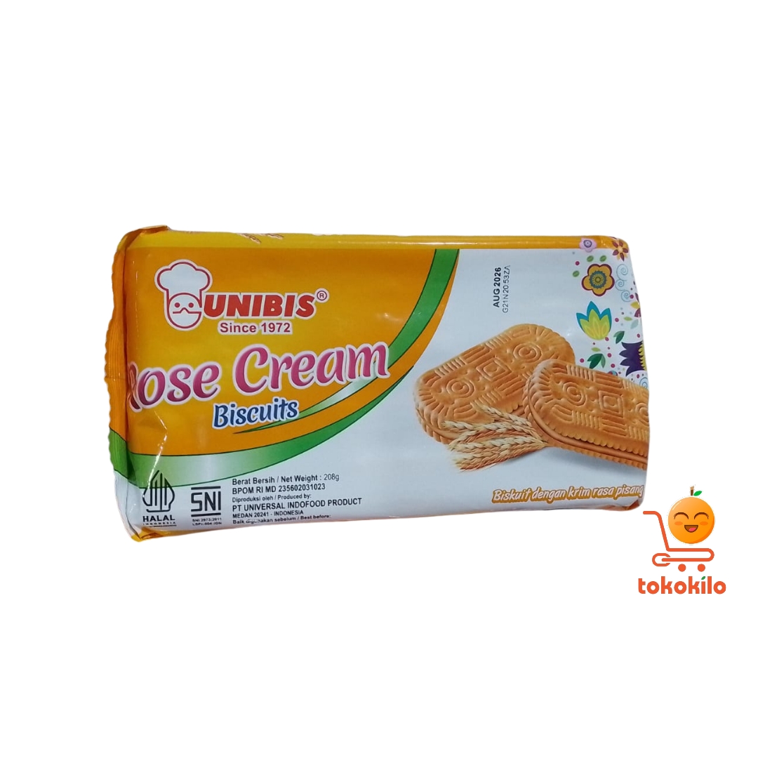 Biskuit Rose Cream Unibis 208gr