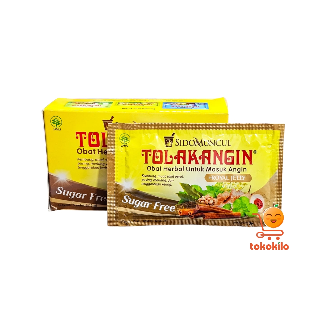 Tolak Angin Sugar Free dari Sido Muncul 1 Box X 5 pcs 15ml