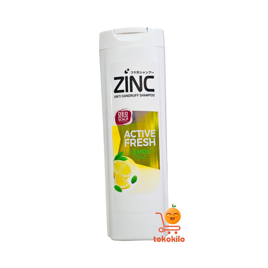 Zinc Anti Dandruff Shampoo Active Fresh Lemon Mint 170ml, 340ml