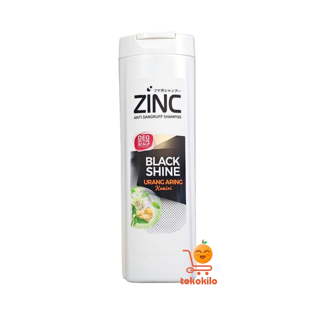 Zinc Anti Dandruff Shampoo Black Shine 170ml, 340ml