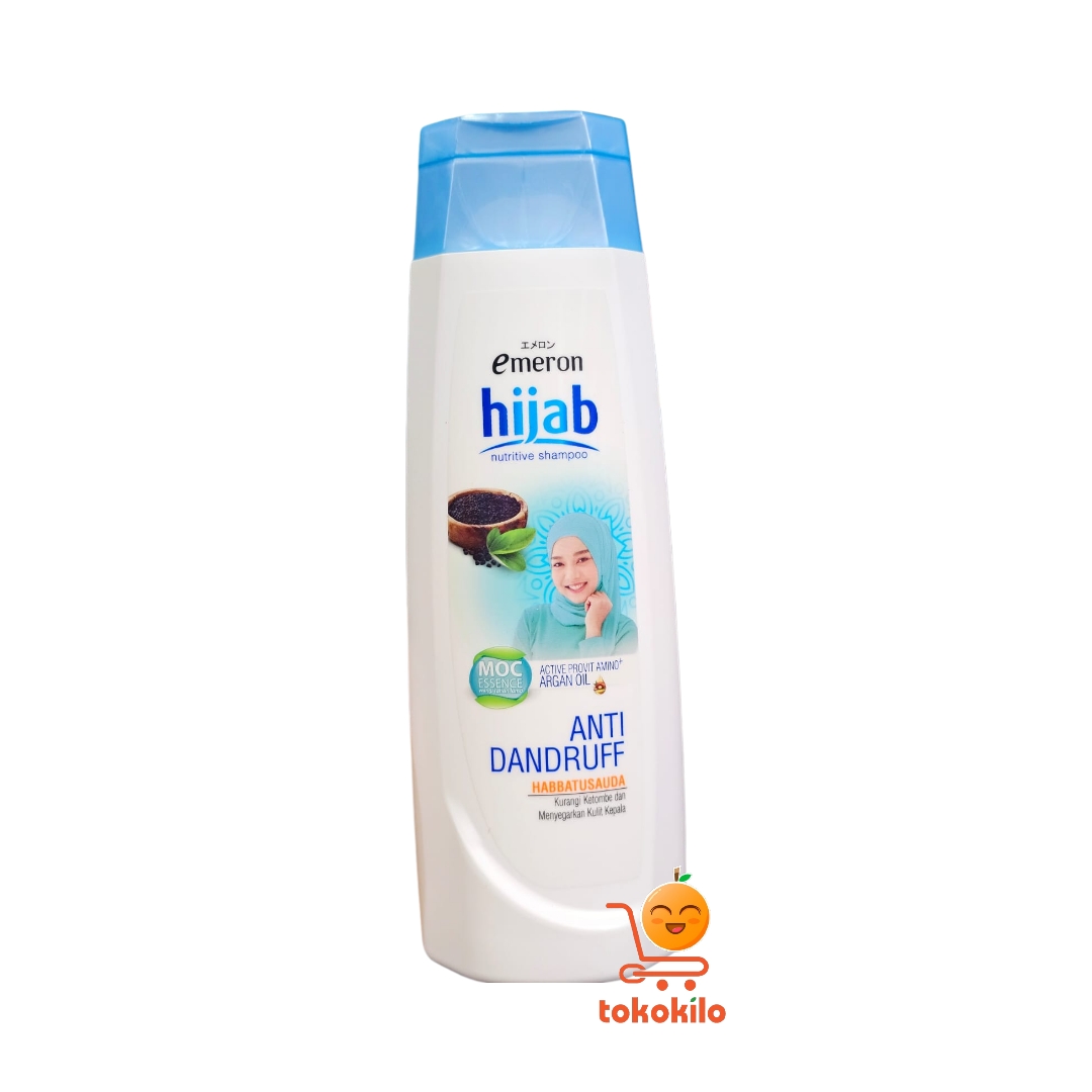 Emeron Shampoo Hijab Anti Dandruff Habbatussauda Botol 170ml, 340 ml
