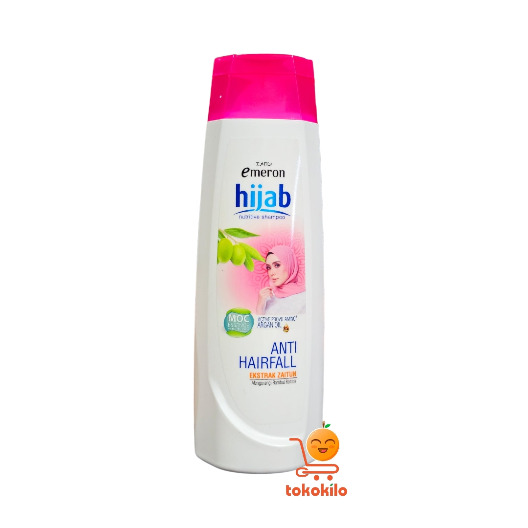 Emeron Shampoo Hijab  Anti Hairfall Olive Botol 170ml,340 ml