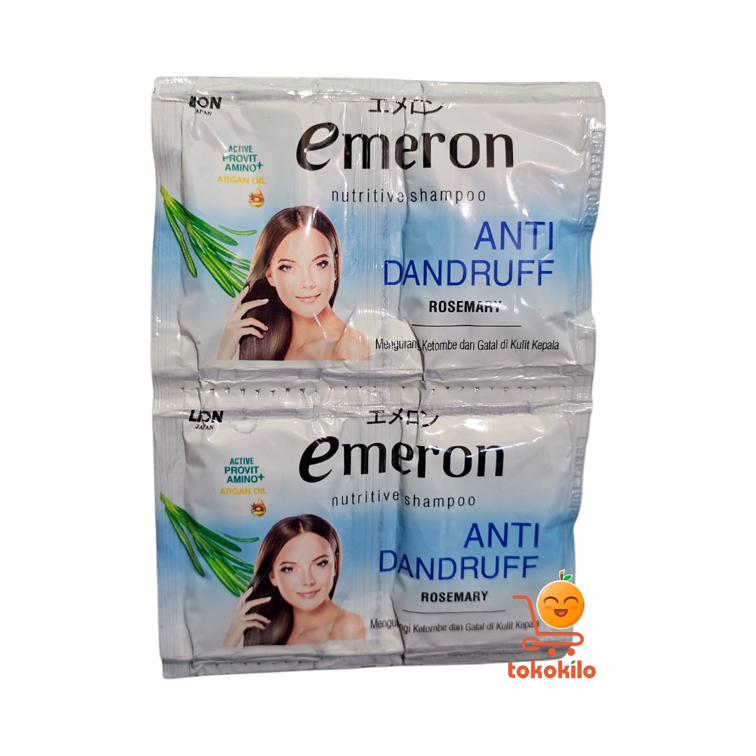 Emeron Nutritive Shampoo Anti Dandruff Rosemary Sachet 10ml ( 1pack X 12bks)